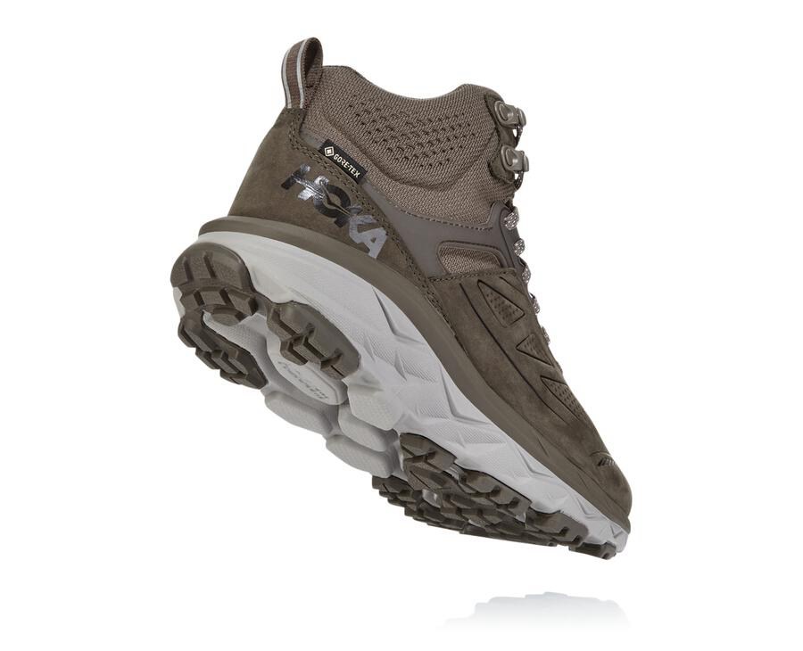 Hiking Boots Womens - Hoka One One Challenger Mid GORE-TEX - Brown - AKXLHUW-23